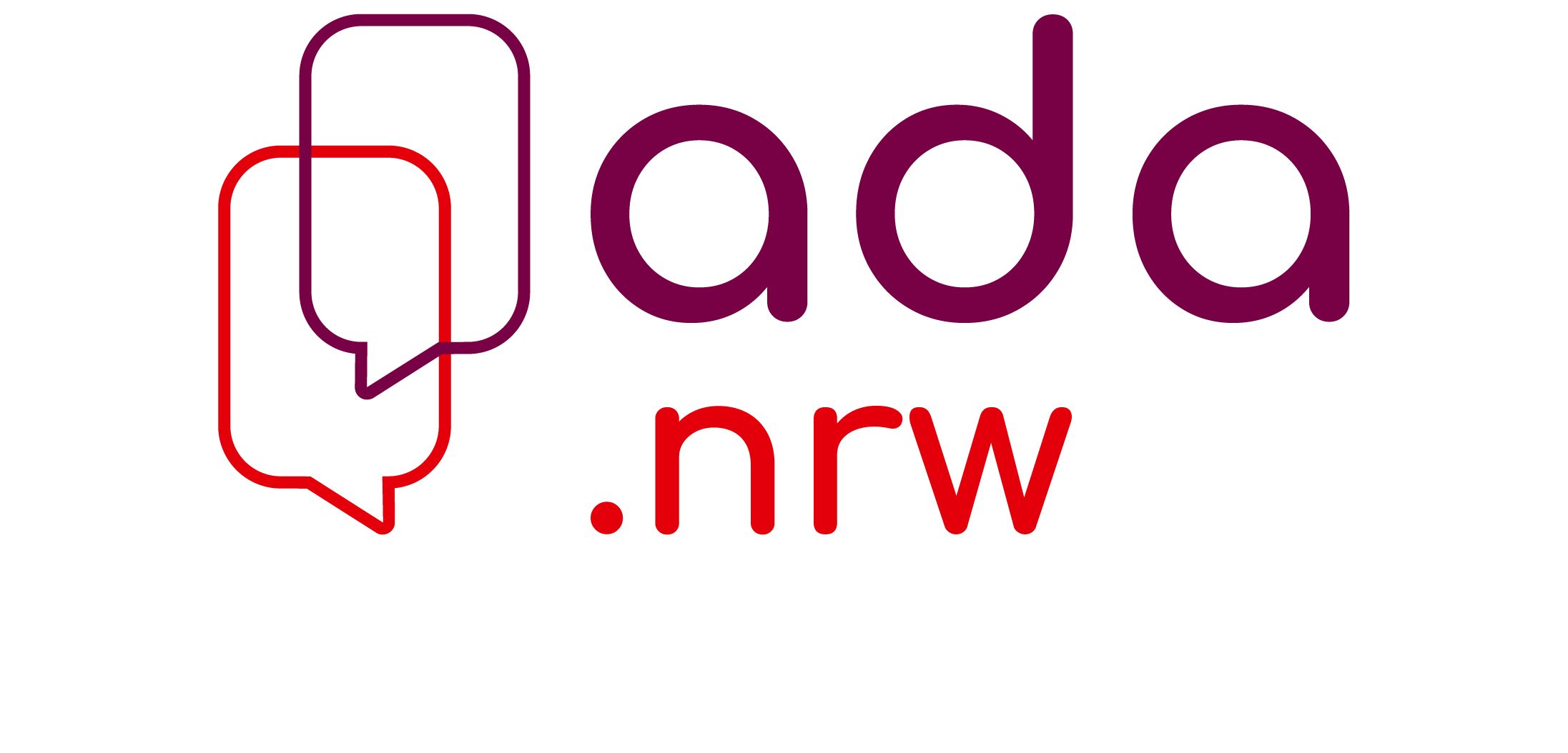 Logo - ada.nrw Zweizeilig