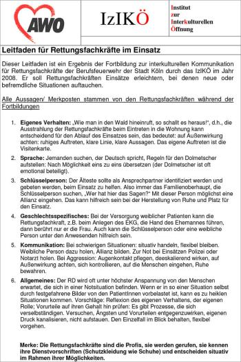 AWO Mittelrhein Fachdienste Integration Migration - Leitfaden-Einsatz-IKÖ - Vorschaubild 